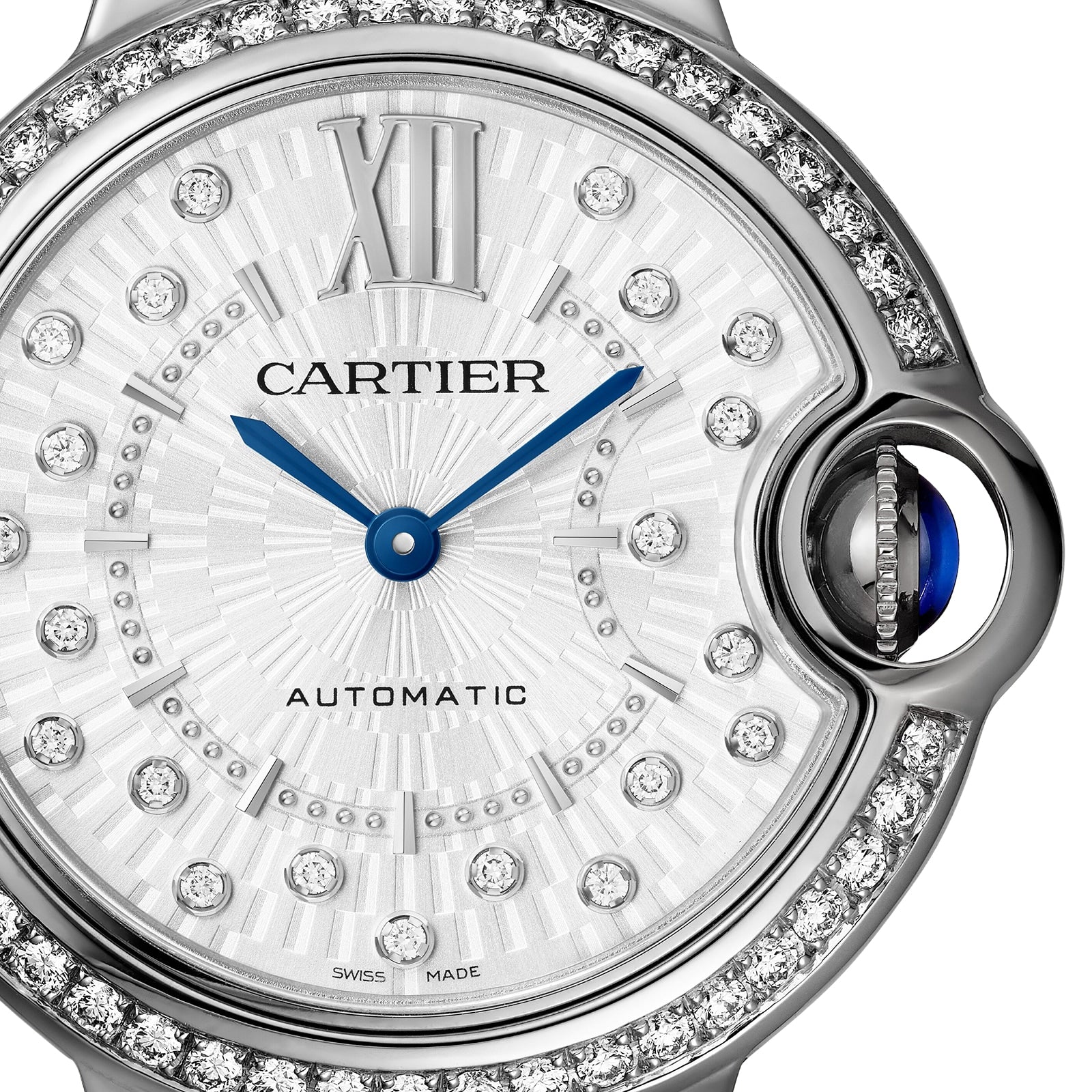 Ballon Bleu de Cartier 33 | 33mm, Steel, Diamond Grey Dial