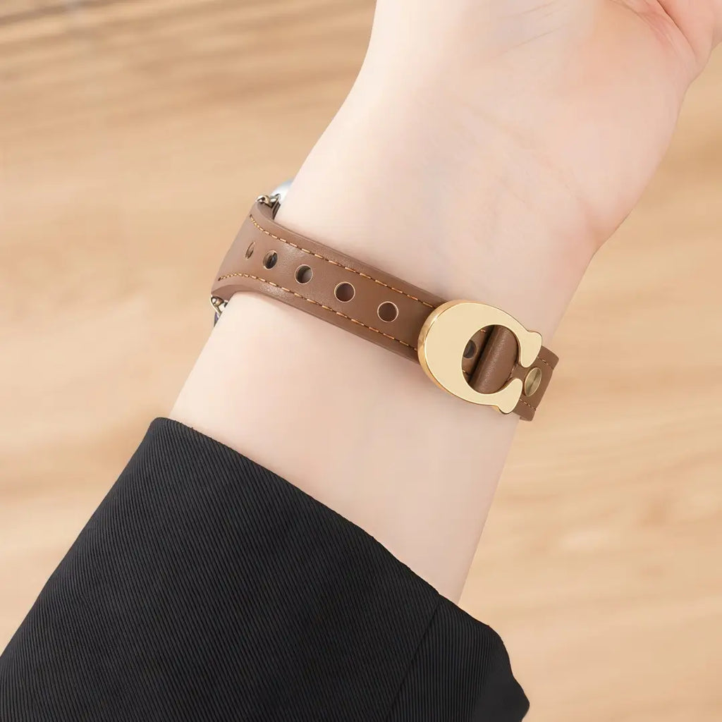 C-Buckle applewatch Leather Band