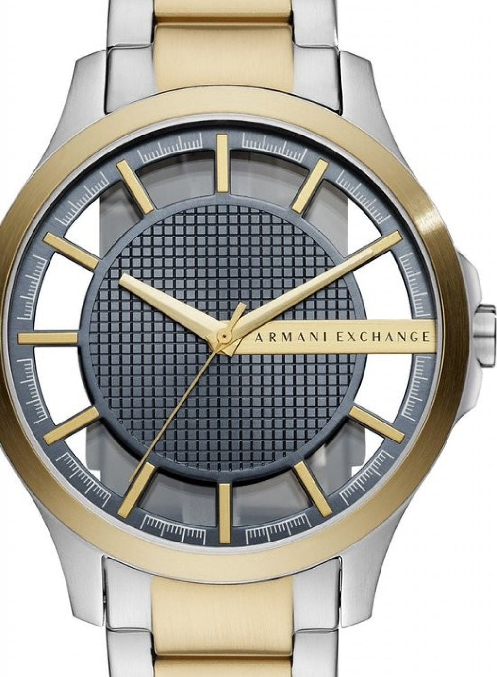 Armani Exchange Hampton Series AX2403 Men's Chronograph Watch – Grey Dial with Two-Tone Stainless Steel Band