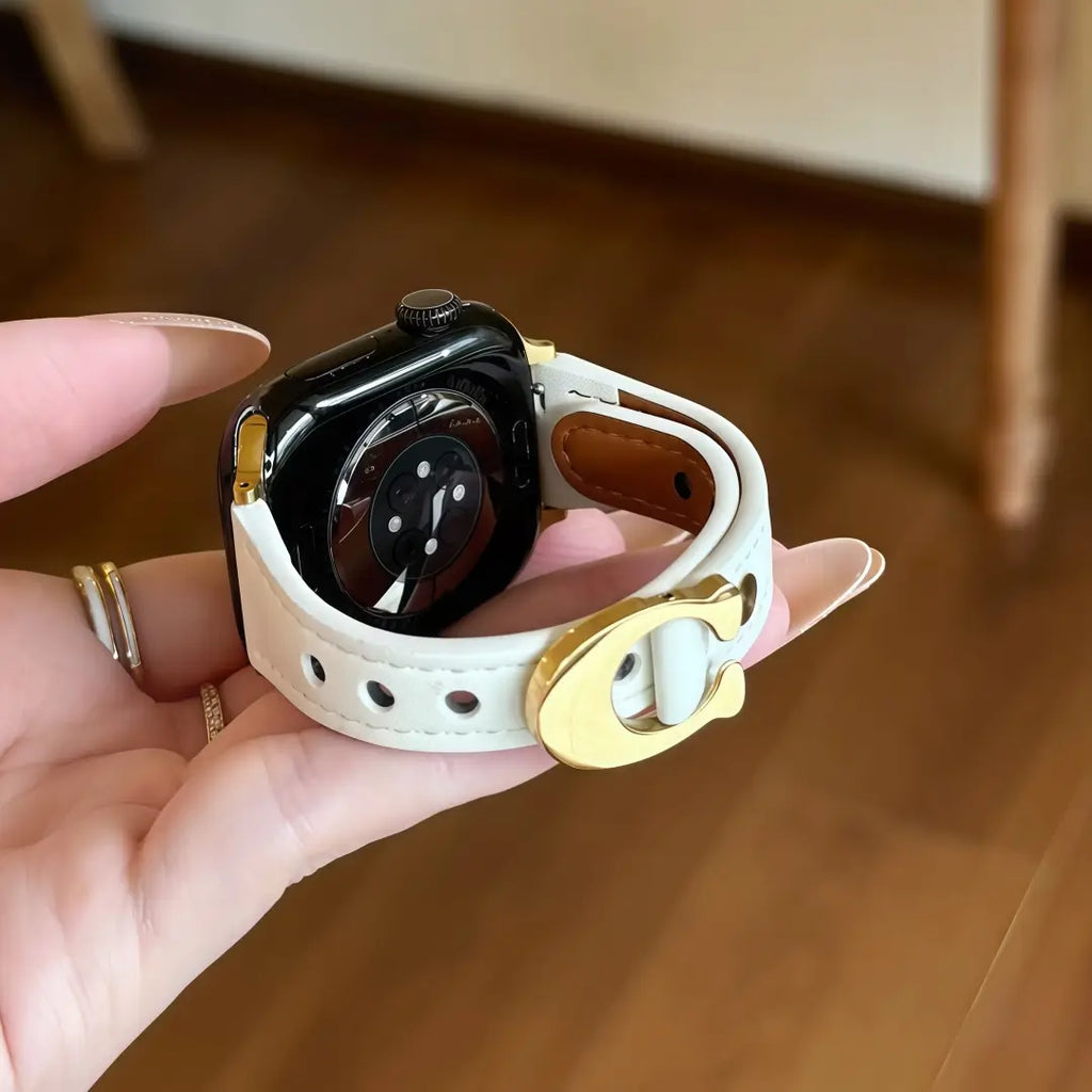 C-Buckle applewatch Leather Band