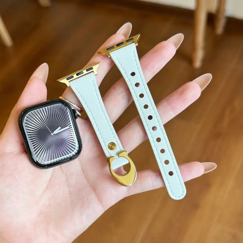 C-Buckle applewatch Leather Band