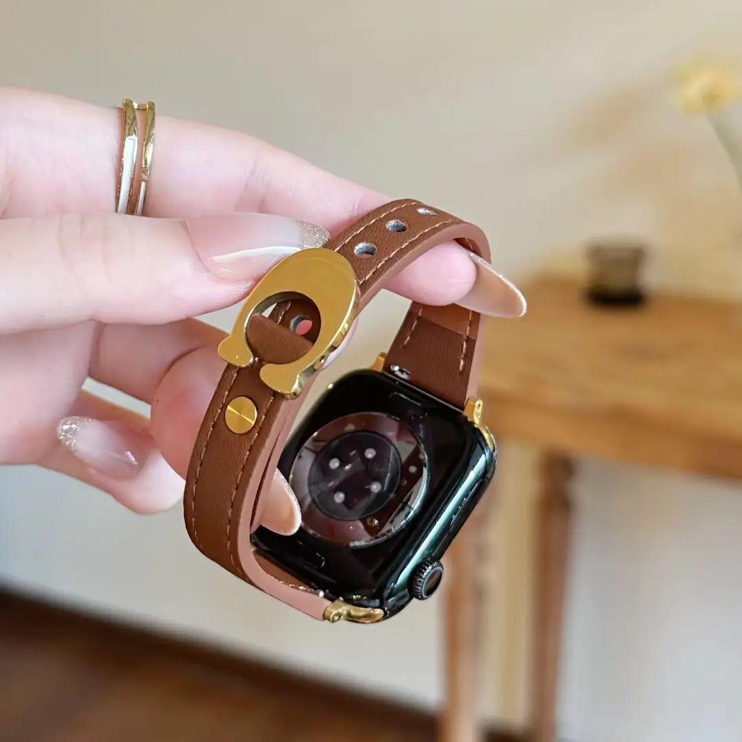 C-Buckle applewatch Leather Band