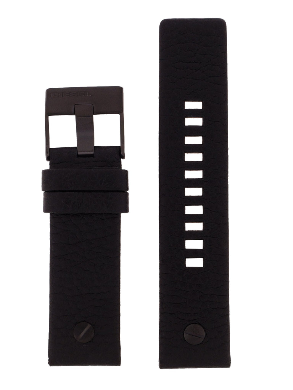 Diesel DZ7291 Little Daddy Chronograph Men's Watch – Black Dial & Black Leather Strap