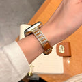 Elegant Rhinestone Leather Strap