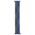 Plastic Buckle Mixed Color Nylon Braided Single Loop Watch Band For Apple Watch Series 9&8&7 41mm / SE 3&SE 2&6&SE&5&4 40mm / 3&2&1 38mm, Size:L(Checkered Blue Green)