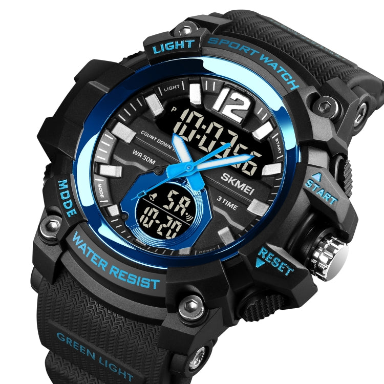 skmei-1725-three-time-led-digital-display-timing-luminous-electronic-watchblue