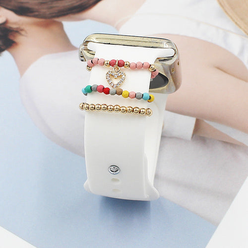 Band Bling 3pc. Stack Beaded Hearts Multiple Styles/Colors Available