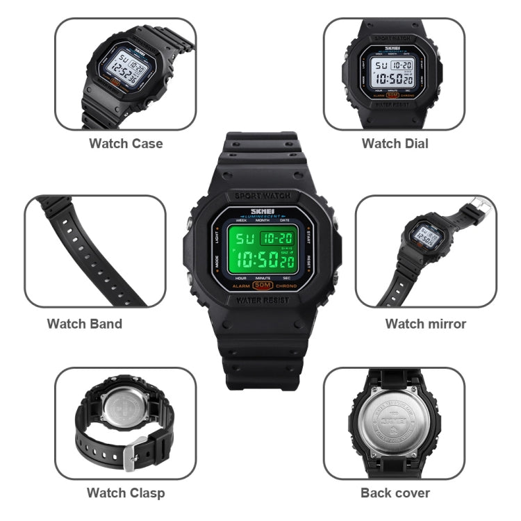 skmei-1608-multi-function-student-electronic-watch-waterproof-timing-silicone-sports-watchblack