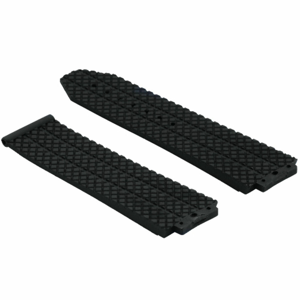 24-25MM RUBBER WATCH STRAP BAND FOR HUBLOT FUSION BIG BANG 44-44.5-45MM CERAMIC