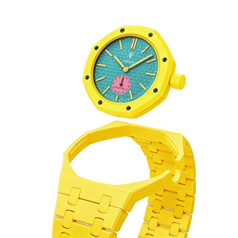 Ceramic Watch Strap Band with Ceramic Case Mod Kit For Swatch X AP Royal Pop