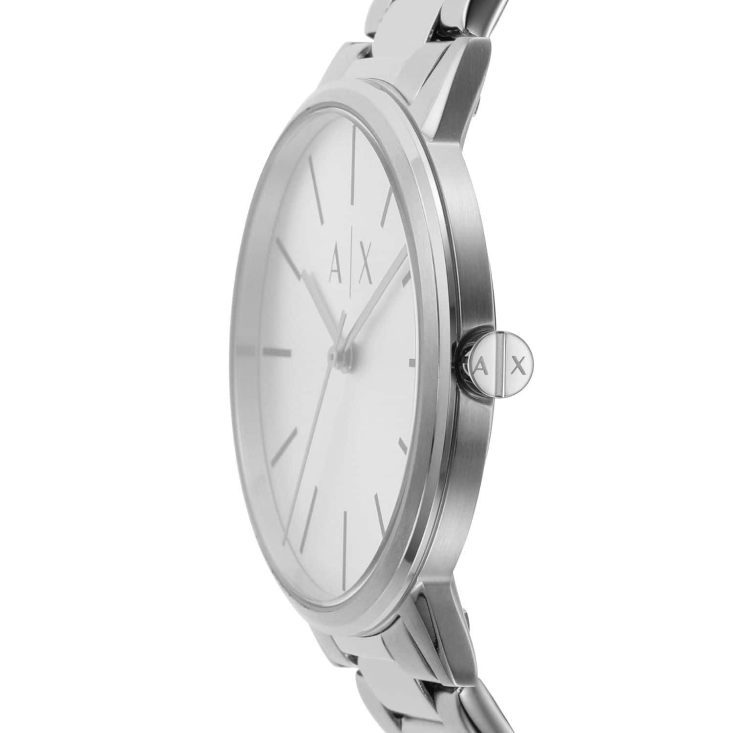 Armani Exchange Cayde AX2722 Men's Analog Watch – Grey Dial with Matching Grey Stainless Steel Strap