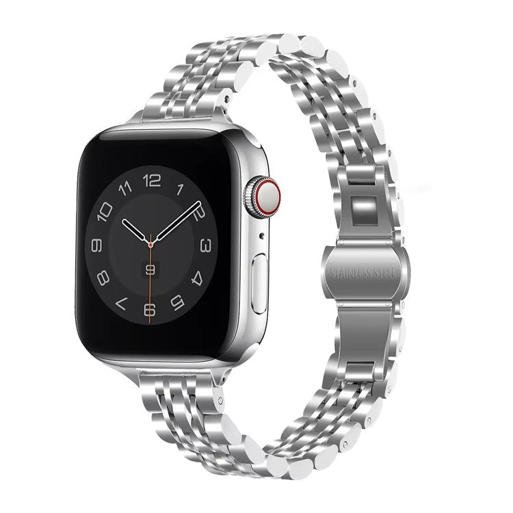Slim Prestige Stainless Steel Link Band For Apple Watch Multiple Colors Available