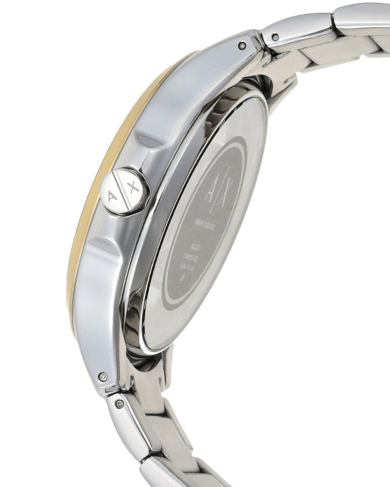 Armani Exchange Hampton Series AX2403 Men's Chronograph Watch – Grey Dial with Two-Tone Stainless Steel Band